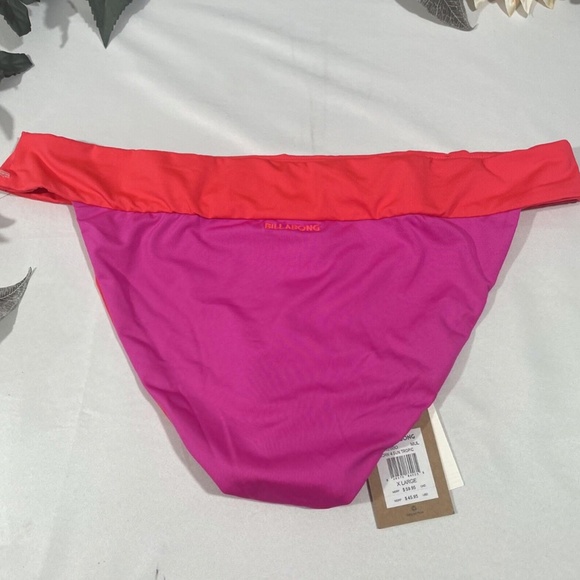 NWT Billabong [ XL ] Born 4 Sun Tropic Bikini‎ Bottom in Pink - Picture 8 of 10